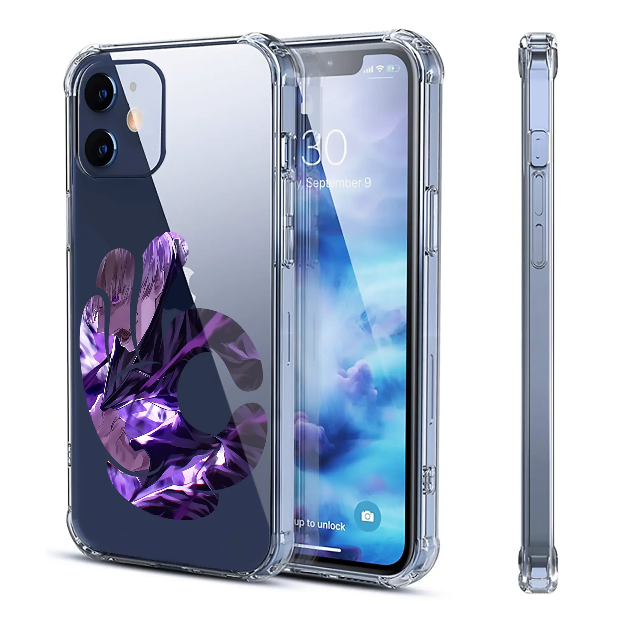 呪術廻戦 グッズ,狗巻 棘 - IPhone 12シリーズ対応 ・ 透明スマホケース ・ クリアソフトケース ・ TPU素材 ・ 耐衝撃 ・ 高密着 ・ 防汚 防指紋 ・ 簡単着脱